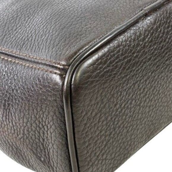 Coach Vintage Sonoma Drawstring Mahogany Pebbled Leather Bucket Bag 1998 #4923 - Picture 12 of 16